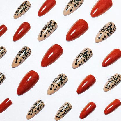 Musical Note Long-Lasting Nail Art Acalora