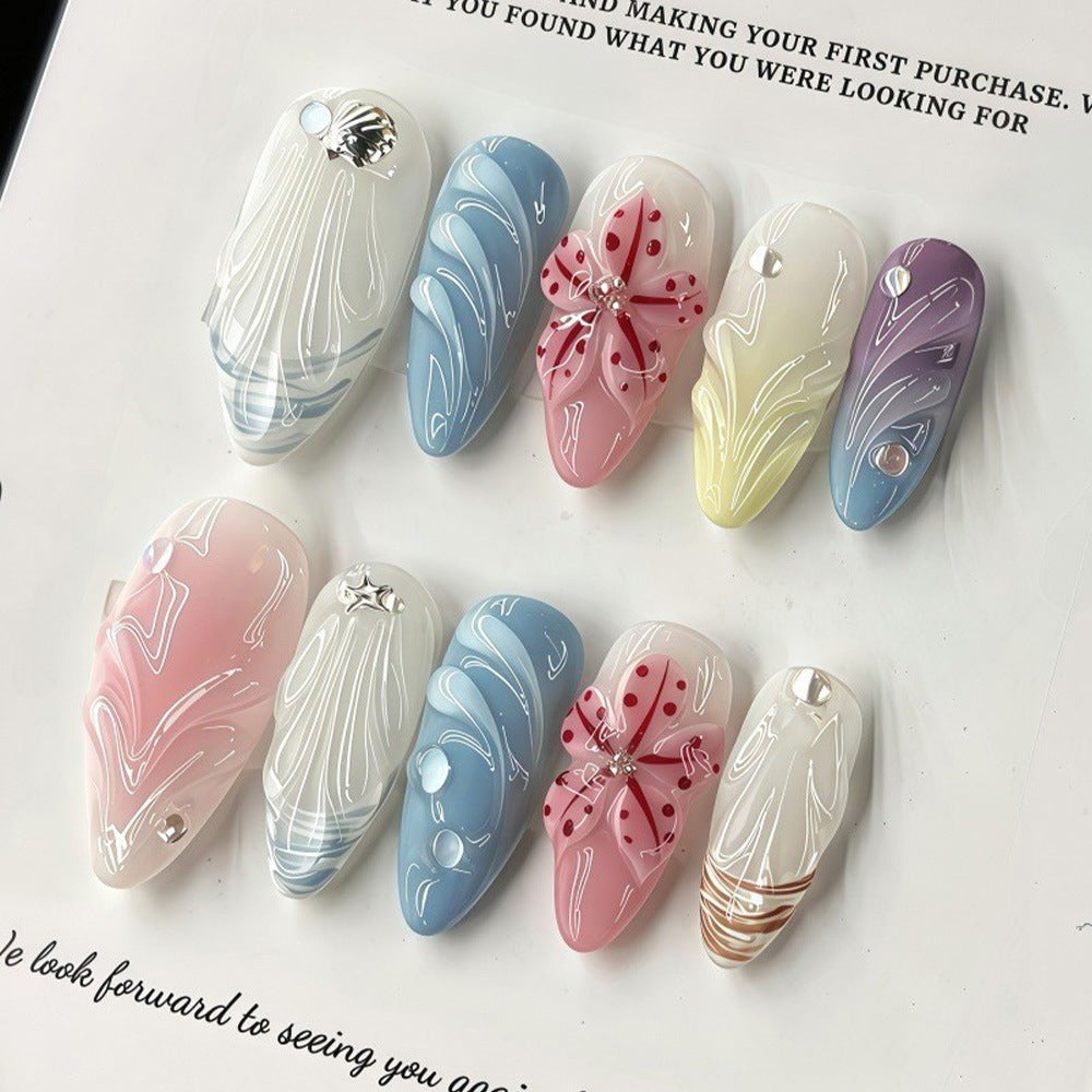 Artificial nails in creative floral design Acalora