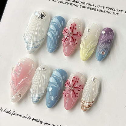 Artificial nails in creative floral design Acalora