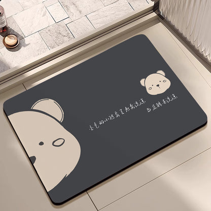 Artistic Cartoon Entrance Mat Acalora