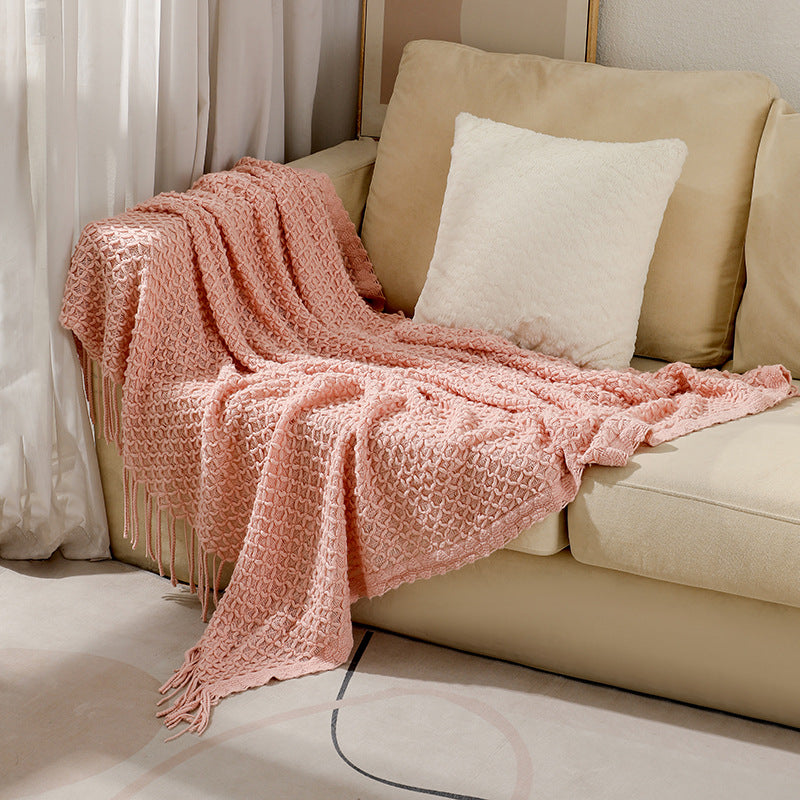 Unisex Decorative Woven Throw Blanket