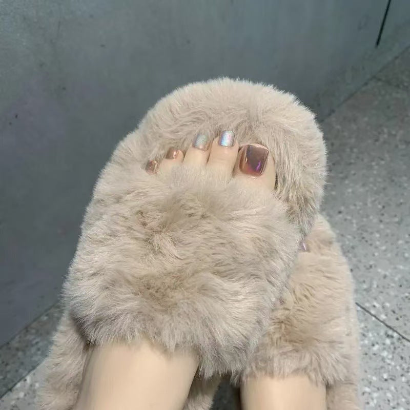 Cozy Faux Fur Slippers Acalora