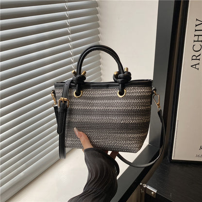 Woven Handheld Tote Bag Acalora