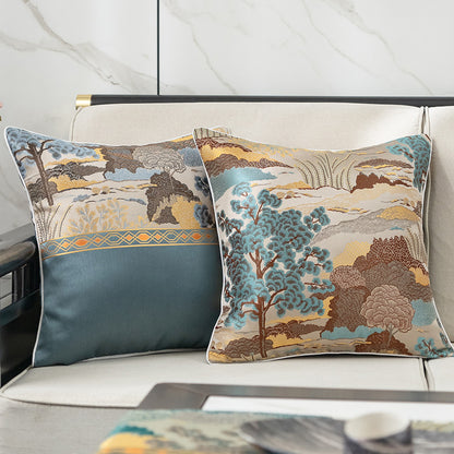 Embroidered Decorative Throw Pillow