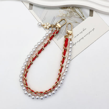 Stylish Pearl-Embellished Eyewear Chain Acalora