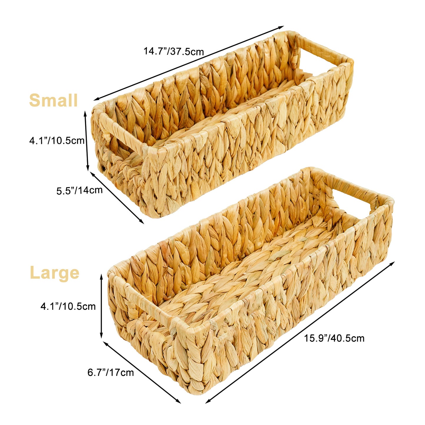 Handwoven Natural Fiber Storage Tray Acalora