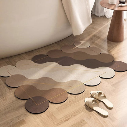 Abstract Shaped Bath Mat
