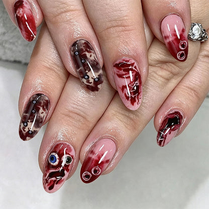 Creative artificial nail set with unique, artistic accents Acalora