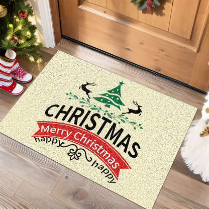 Festive Holiday-Themed Door Mat