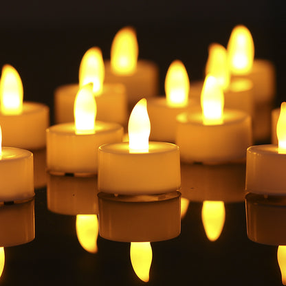 LED Flameless Tealight Candle Lights with Realistic Flicker Acalora