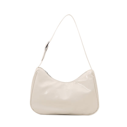 Vintage-Inspired Soft Patent Leather Handbag Acalora