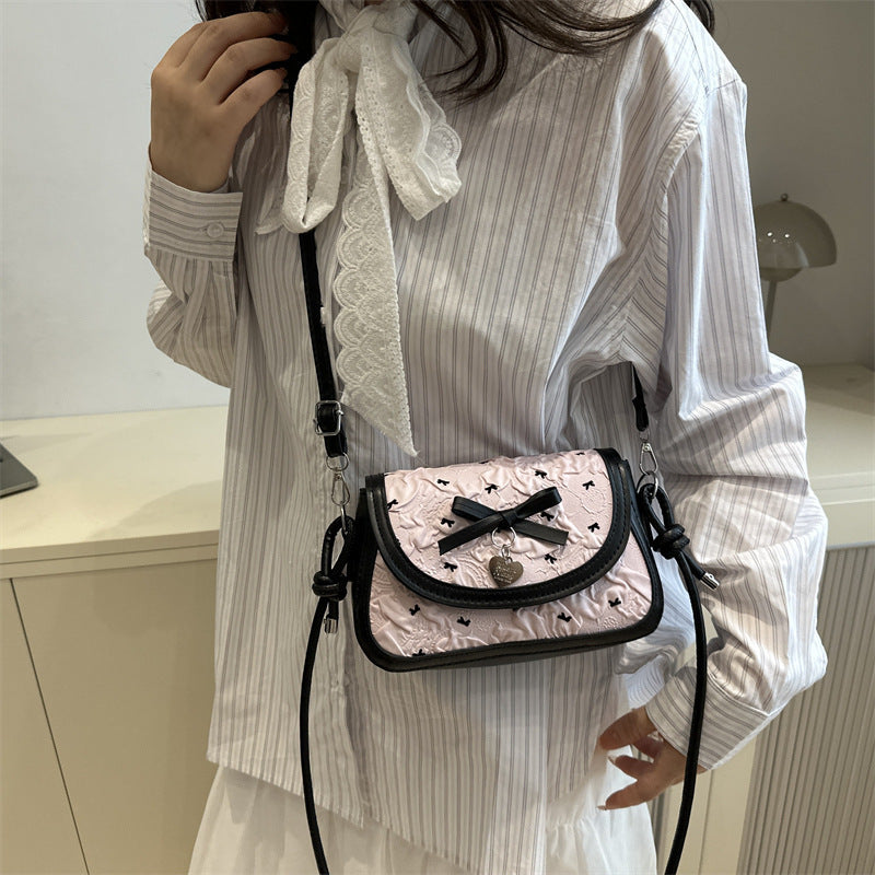Adorable Bow-Embellished Crossbody Bag Acalora