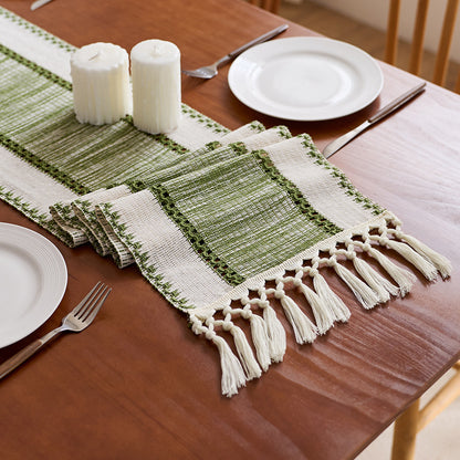 Elegant Knitted Table Runner