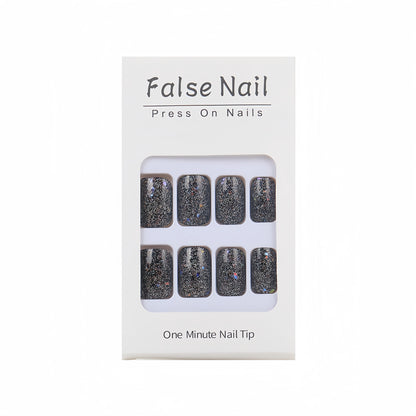 Shiny artificial nails with sparkling glitter Acalora