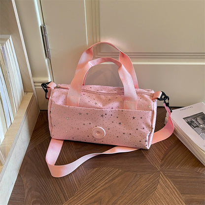 Stylish Star-Patterned Sports Duffle