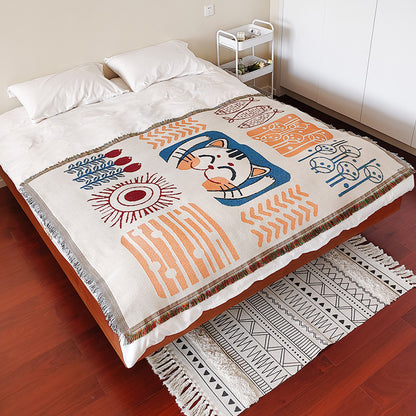 Bohemian Patterned Throw Blanket