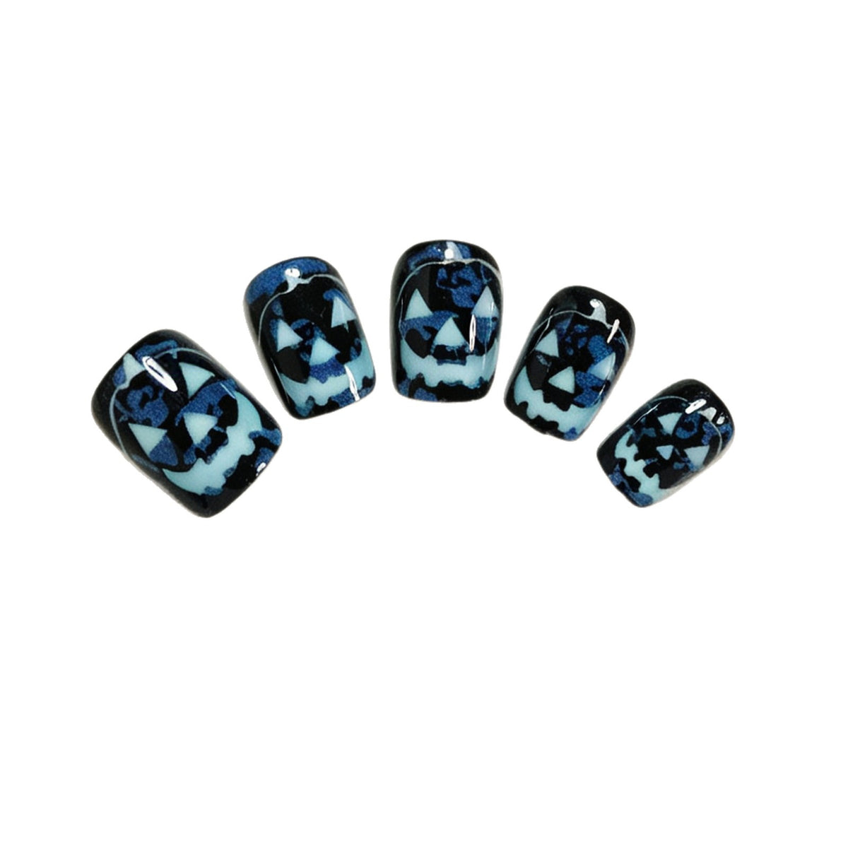 Halloween Glow-in-the-Dark Press-On Nail Art Acalora