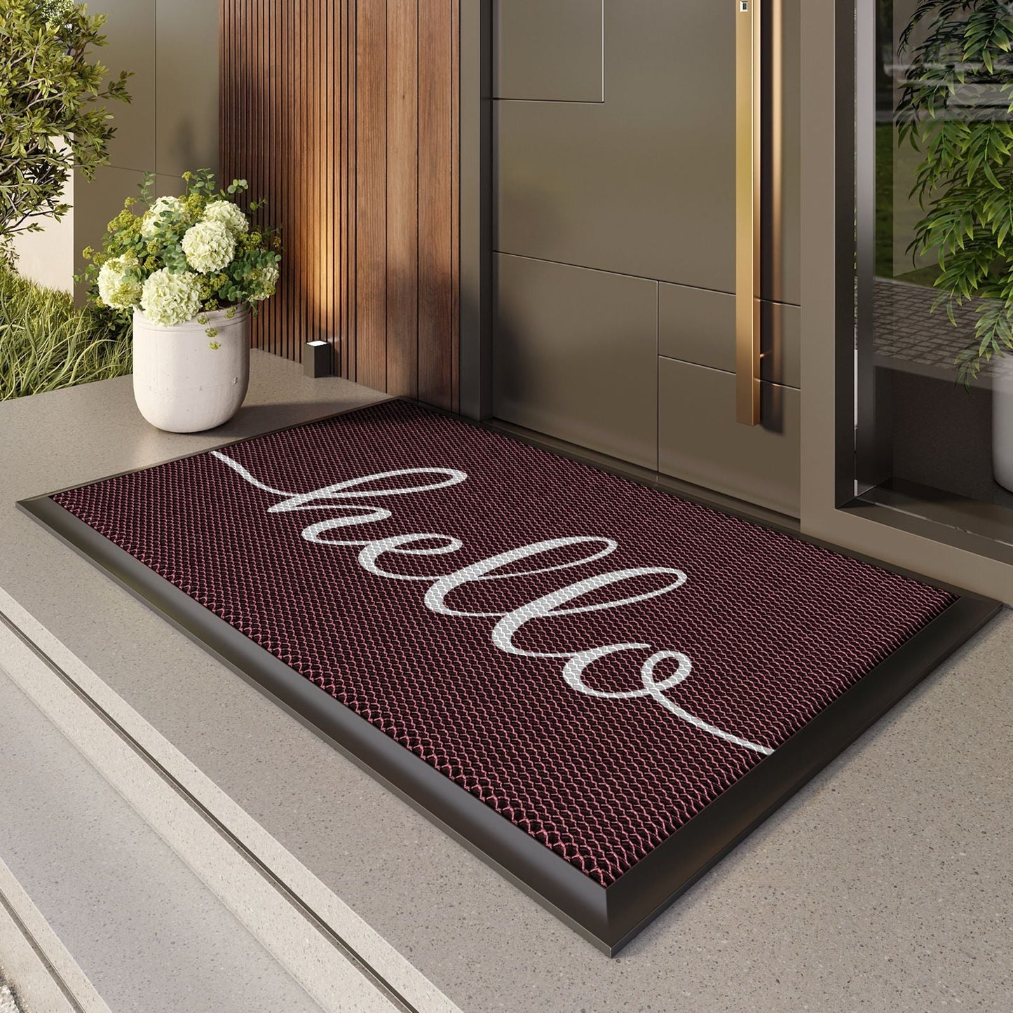 Stylish Paw Print Welcome Mat