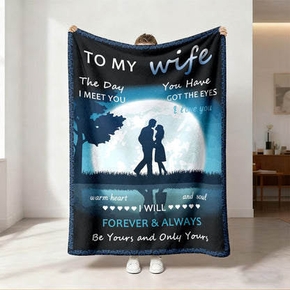 Women's Cozy Fleece Throw Blanket