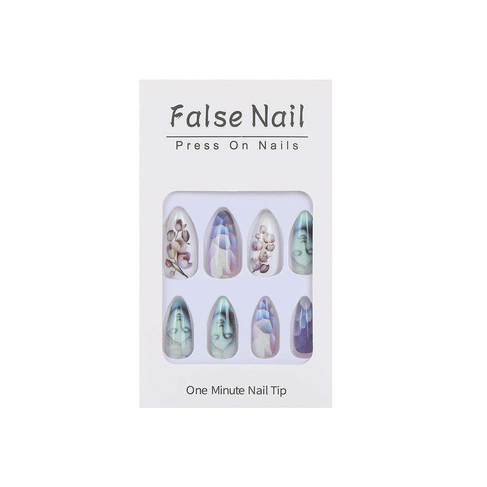 Artificial nails with botanical and artistic designs Acalora