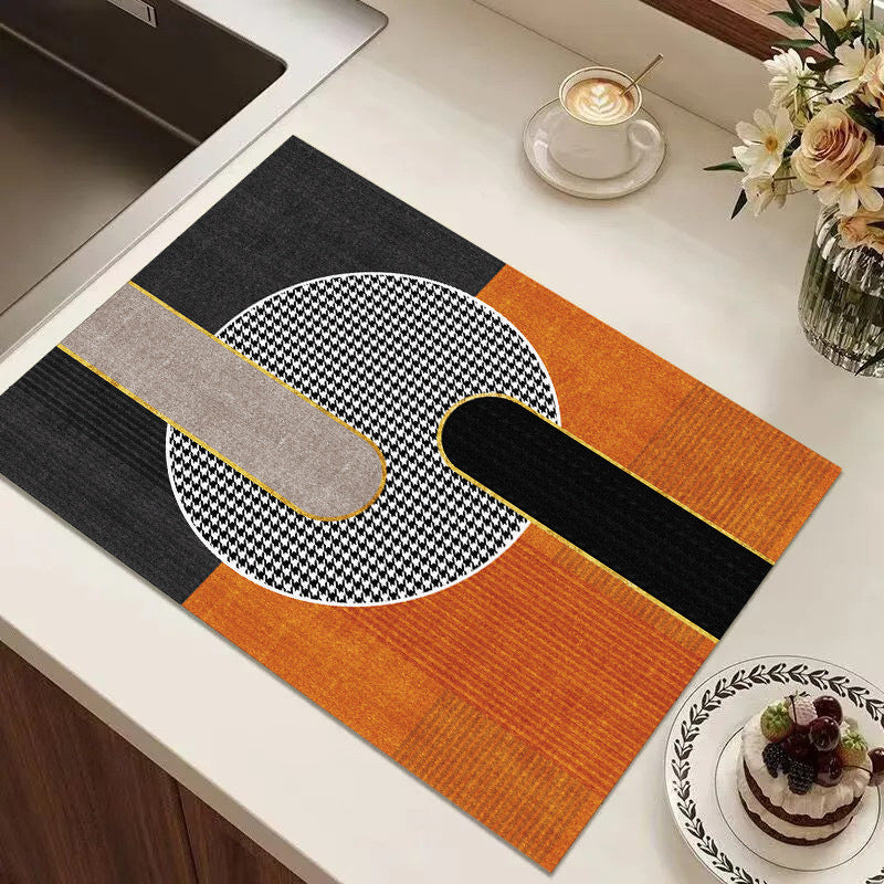 Playful Textured Kitchen Mat Acalora