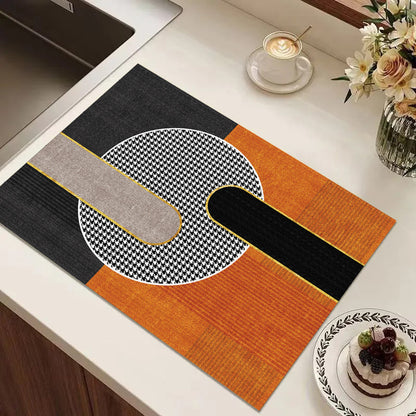 Playful Textured Kitchen Mat Acalora