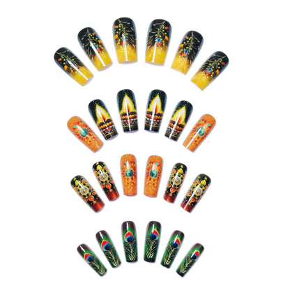 Artistic Festive Nail Art Acalora