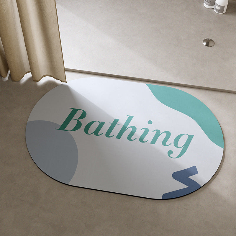Playful Cat-Themed Bath Mat