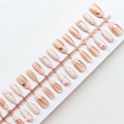 Elegant Minimalist Press-On Nail Set Acalora