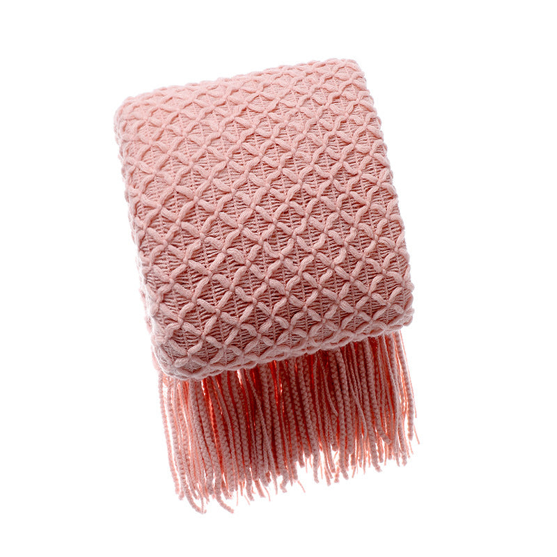 Unisex Decorative Woven Throw Blanket