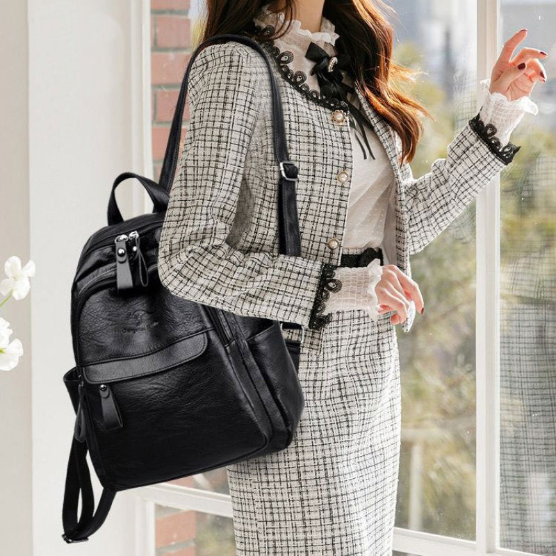 Stylish Black Backpack Acalora