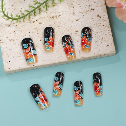 Creative nail art with floral design Acalora