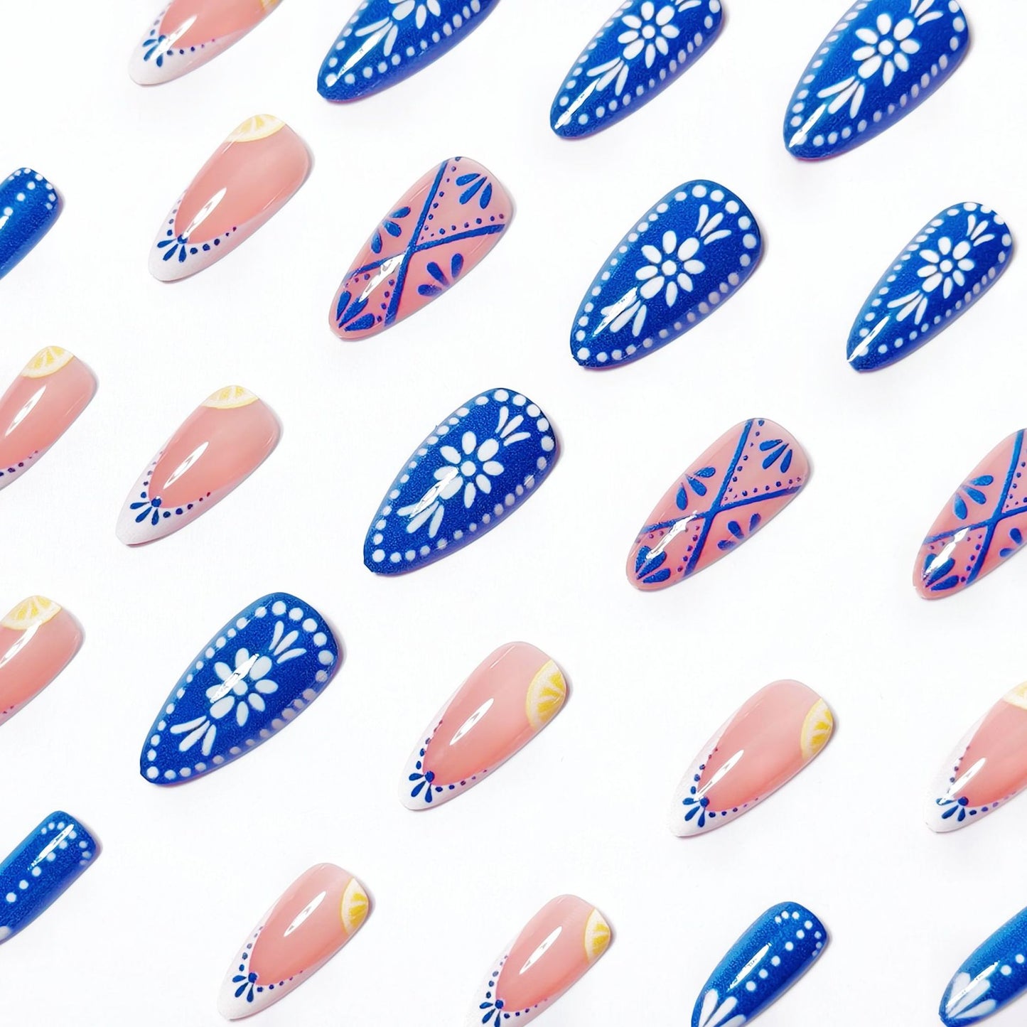 Artistic Floral Nail Art Set Acalora
