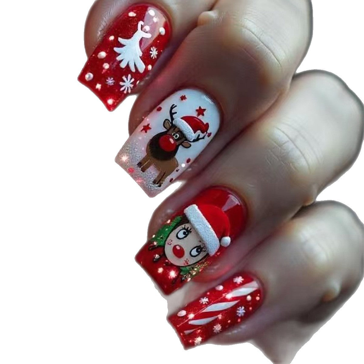 Creative Festive Character Nail Art Acalora