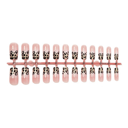 Stylish Leopard Print Press-On Nails Acalora