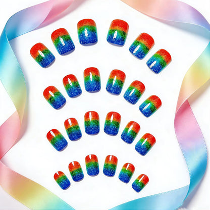 Gradient Glitter Nail Art Acalora
