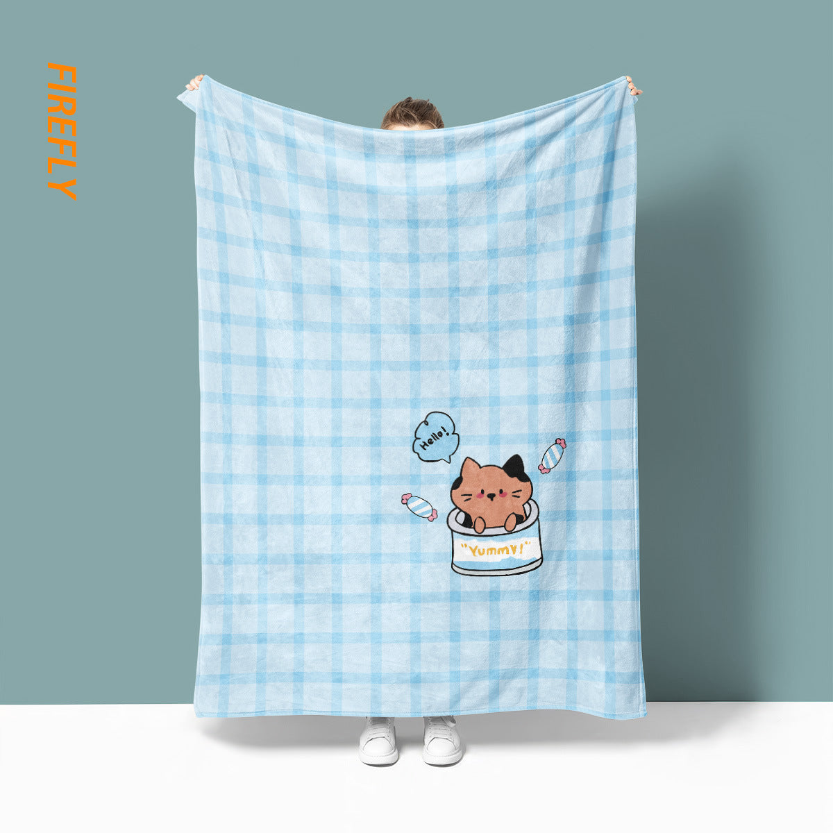 Unisex Fun Cartoon Character Throw Blanket