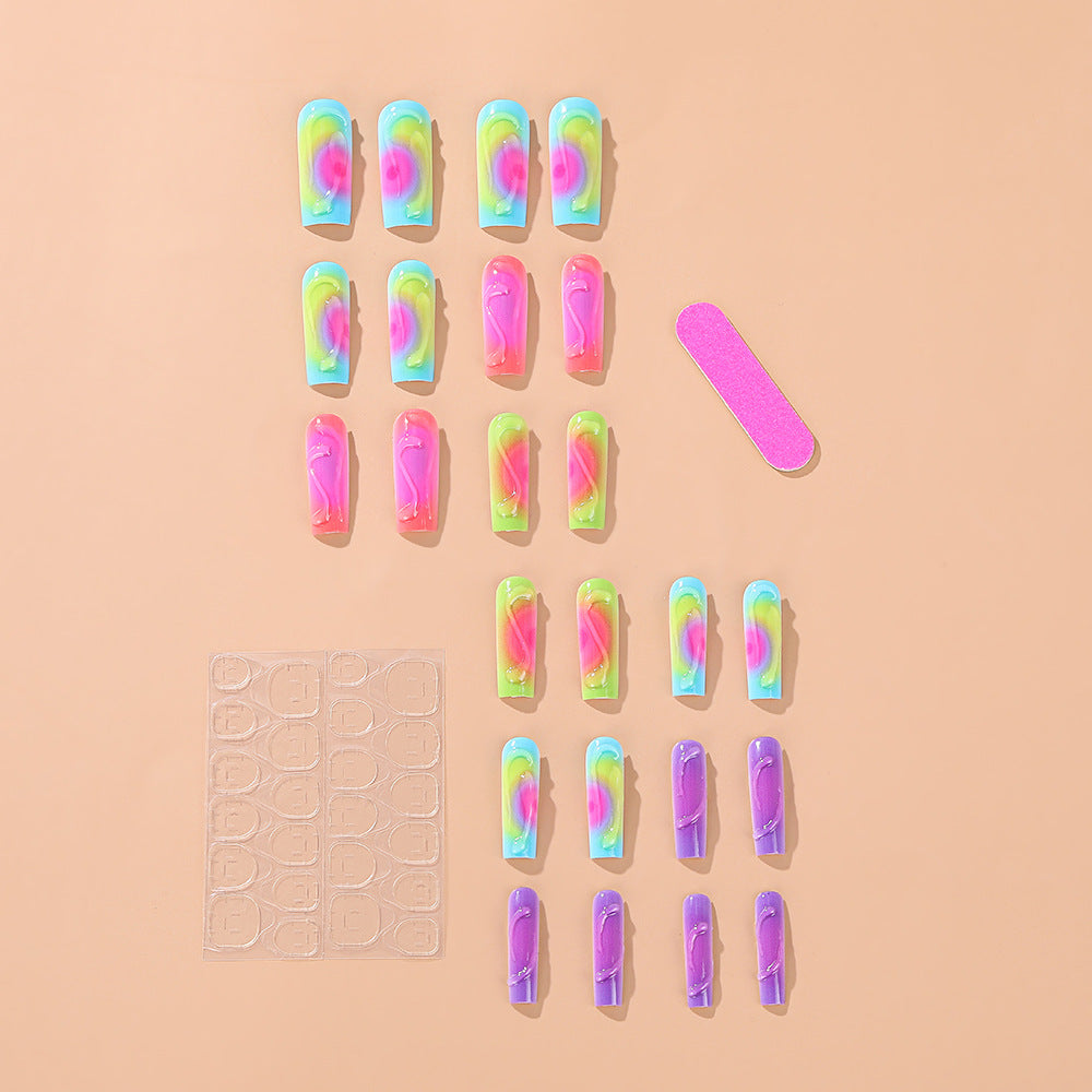 Trendy Colored Artificial Nails Acalora