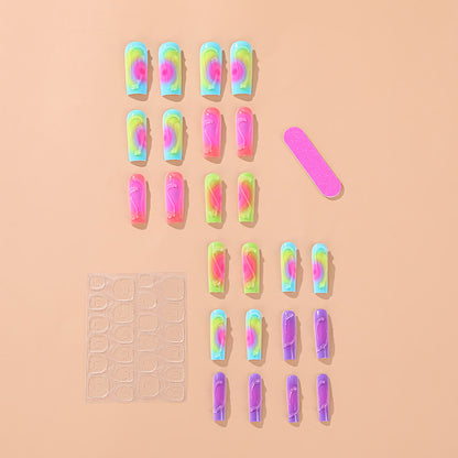 Trendy Colored Artificial Nails Acalora