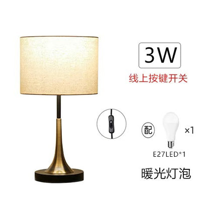 Modern Table Lamp with Fabric Shade