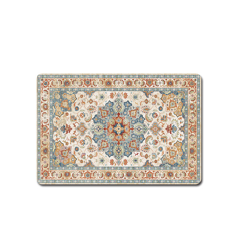 Elegant Floral Pattern Bath Mat Acalora