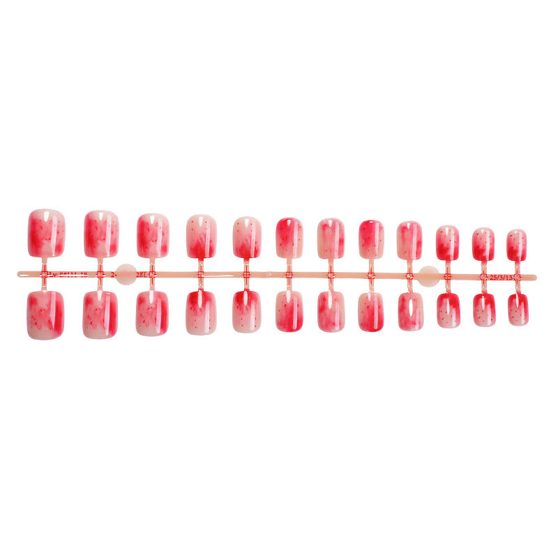 Stylish Marble Finish Press-On Nail Set Acalora