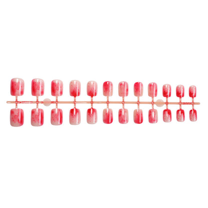 Stylish Marble Finish Press-On Nail Set Acalora