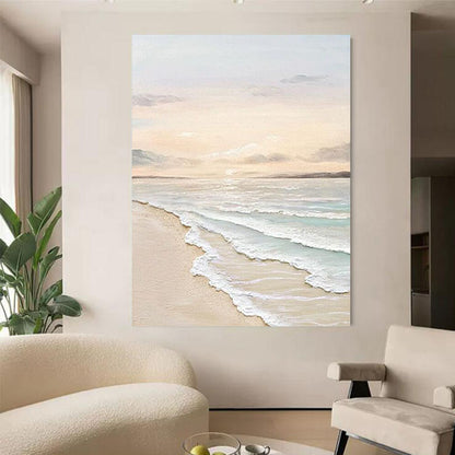 Serene Coastal Landscape Canvas Art