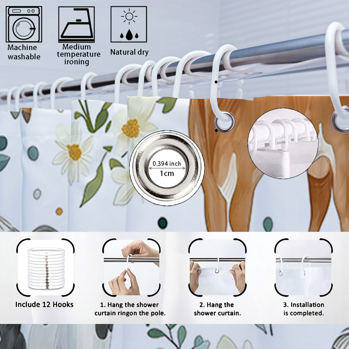 Cartoon Lamb-Themed Bathroom Décor Set