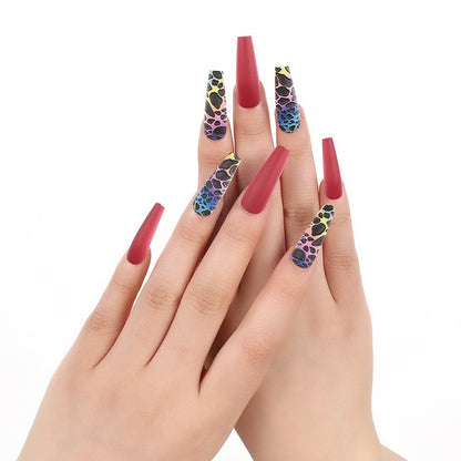 Luxury style artificial nails with intricate decorations Acalora