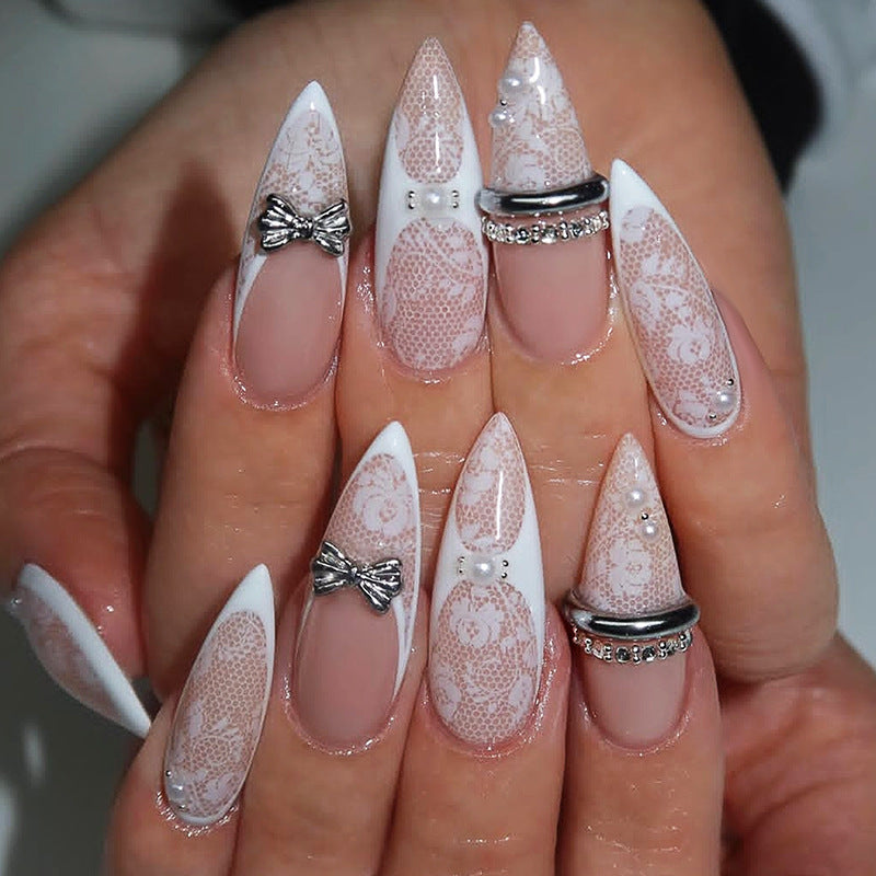 Decorative Press-On Nail Set Acalora