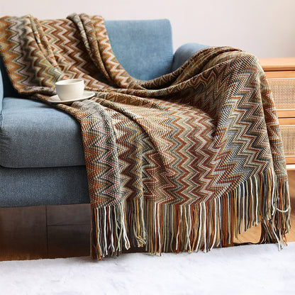 Zigzag Weave Throw Blanket