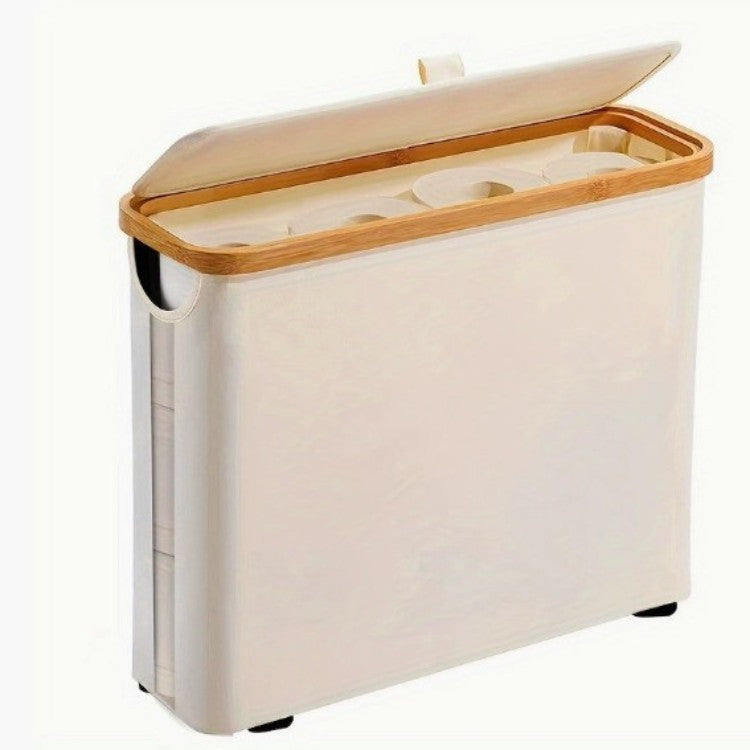 Multifunctional laundry storage box with bamboo lid Acalora
