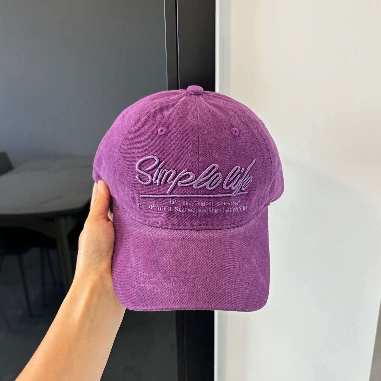 Relaxed Fit Embroidered Denim Cap